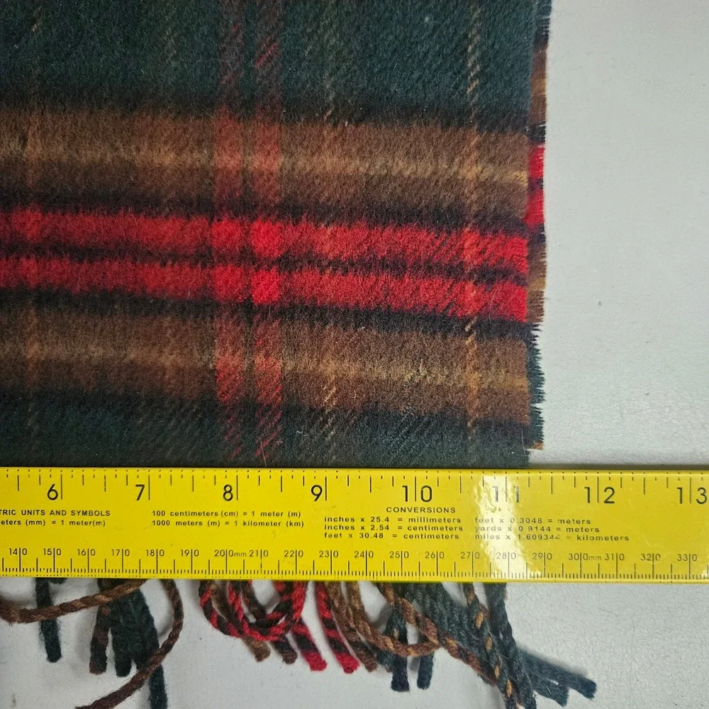 Irish County Tartans Cavan Scarf 100% Pure New Wool Made in Scotland Plaid Green